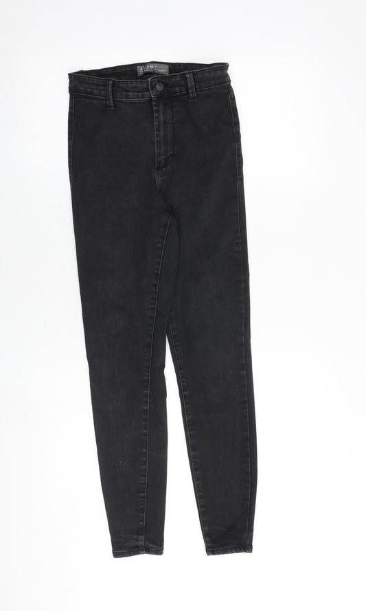 Denim & Co. Womens Black Cotton Skinny Jeans Size 8 Regular Zip