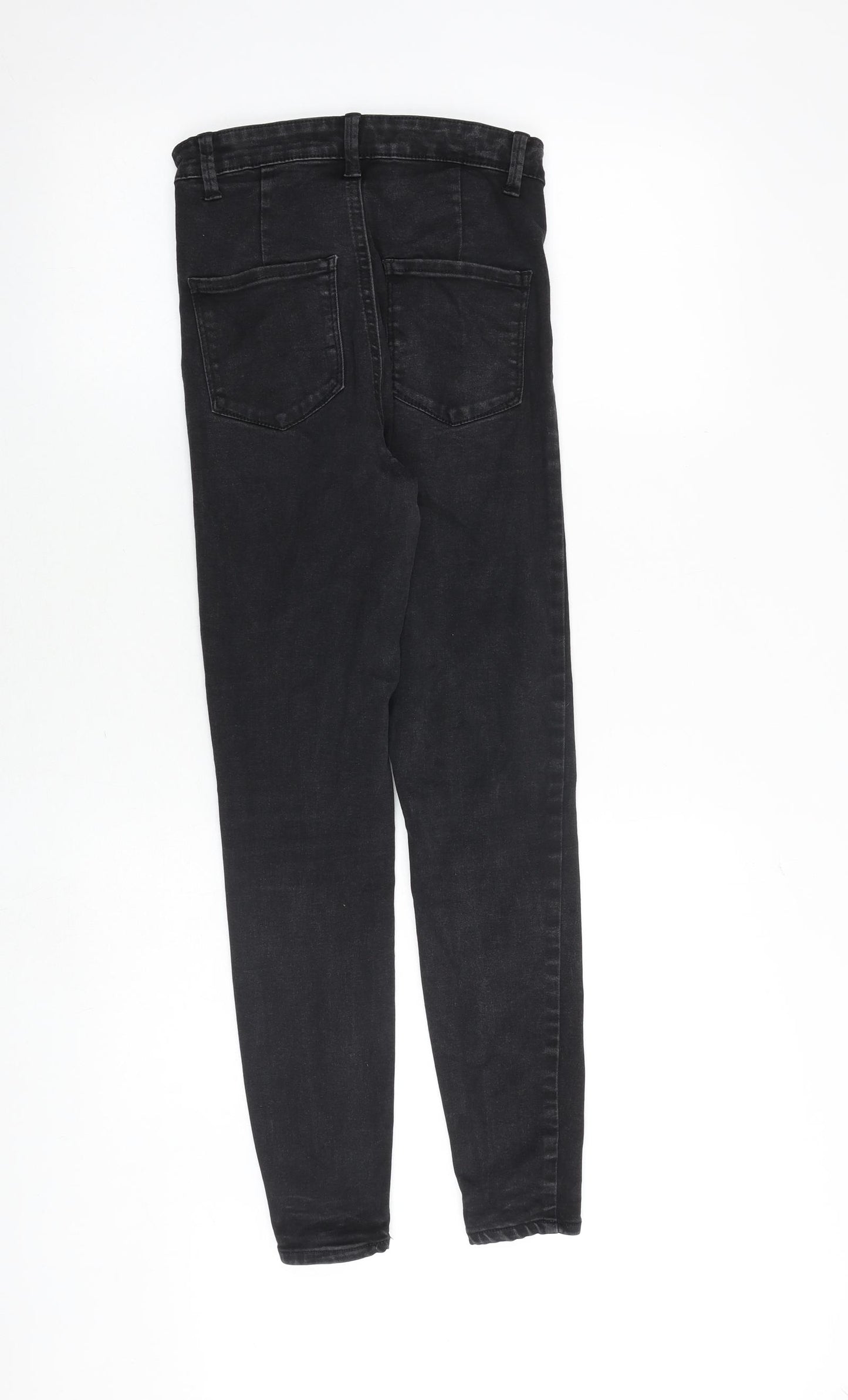 Denim & Co. Womens Black Cotton Skinny Jeans Size 8 Regular Zip