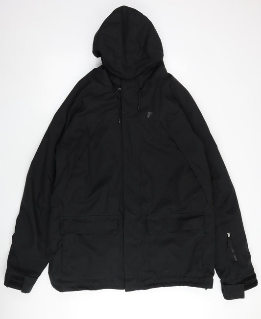 NEVICA Mens Black Windbreaker Jacket Size XL Zip