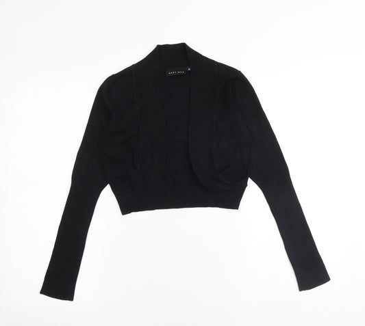 Westons Womens Black V-Neck Viscose Cardigan Jumper Size 10 - Cropped