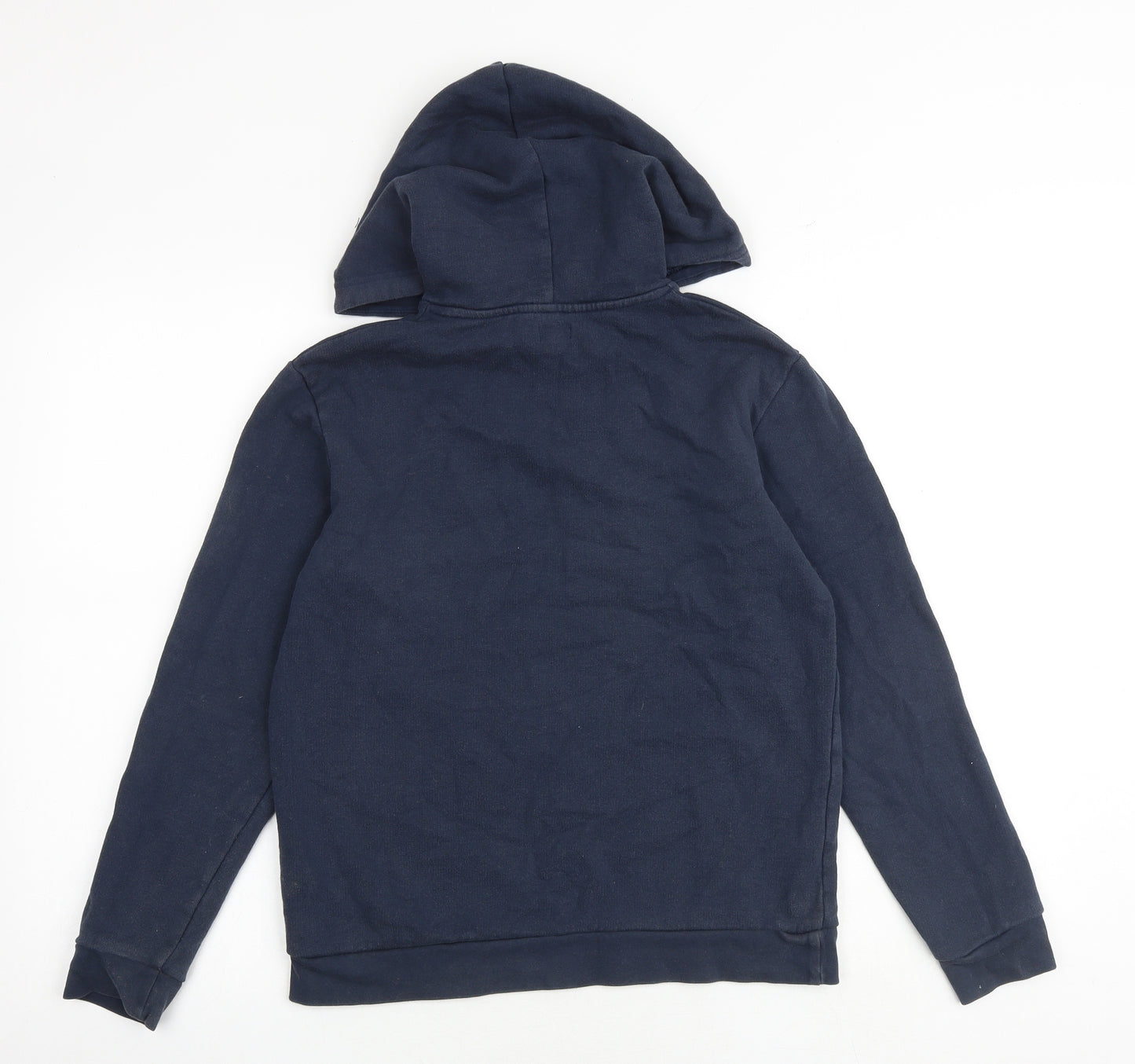 River Island Boys Blue Cotton Pullover Hoodie Size 11-12 Years Pullover