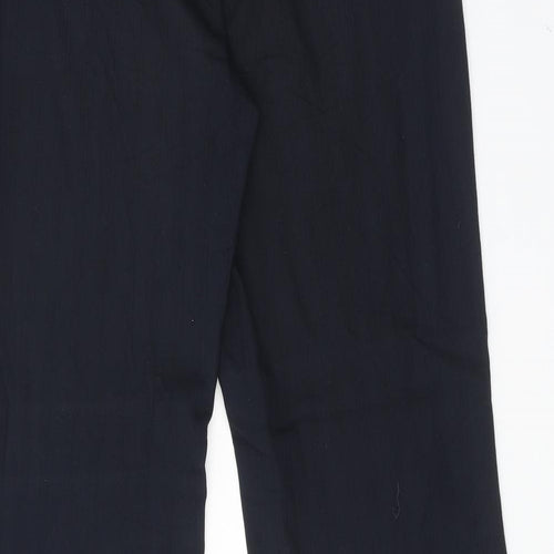 NEXT Womens Blue Striped Polyester Dress Pants Trousers Size 12 Regular Hook & Eye