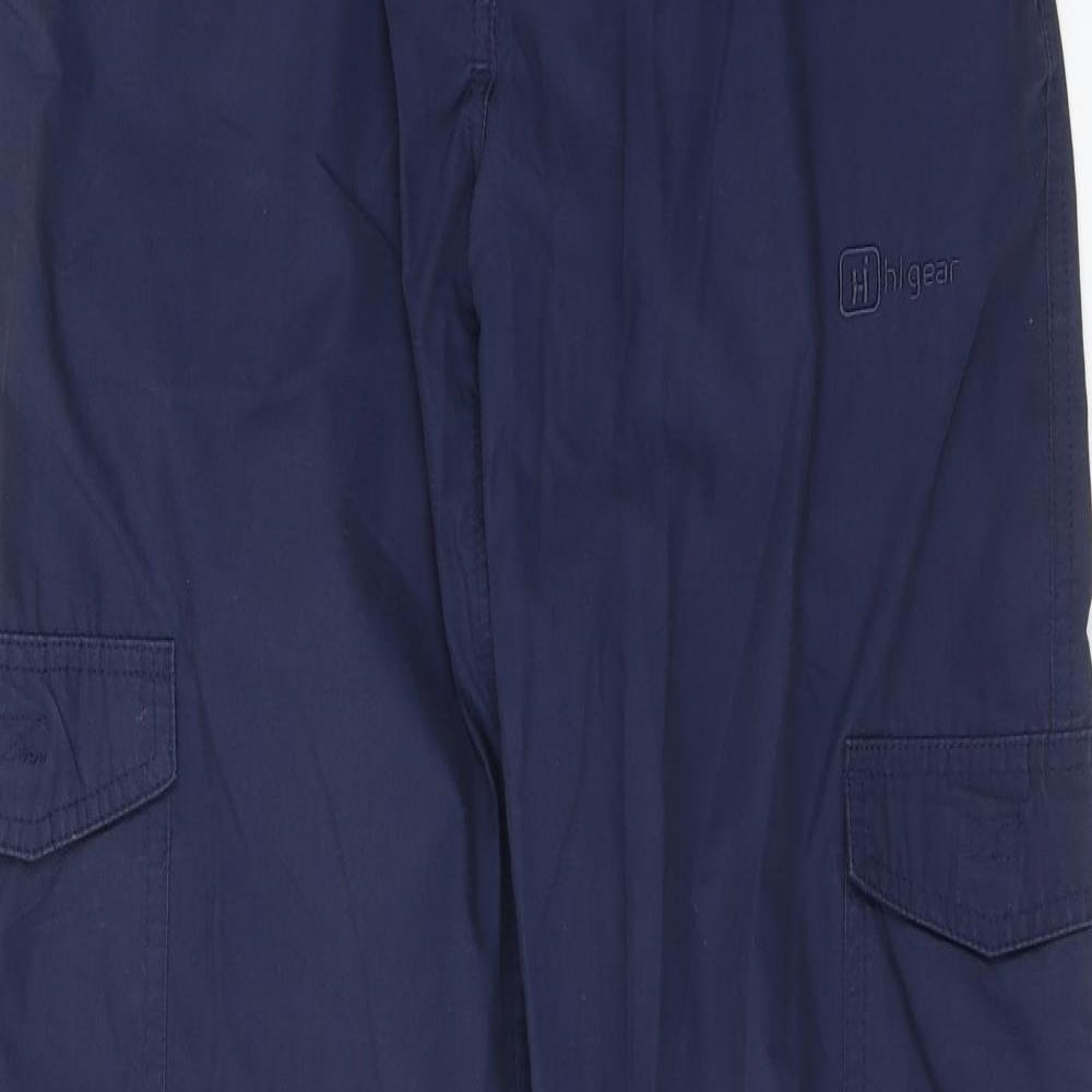 Hi Gear Womens Blue Polyester Trousers Size 10 Regular Zip