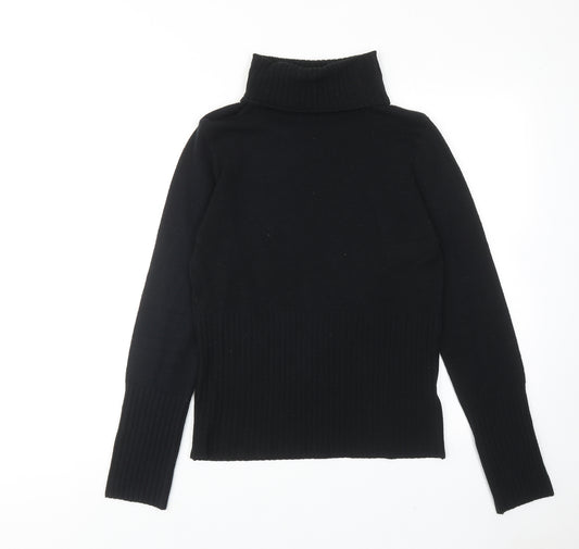 H&M Womens Black Roll Neck Acrylic Pullover Jumper Size L