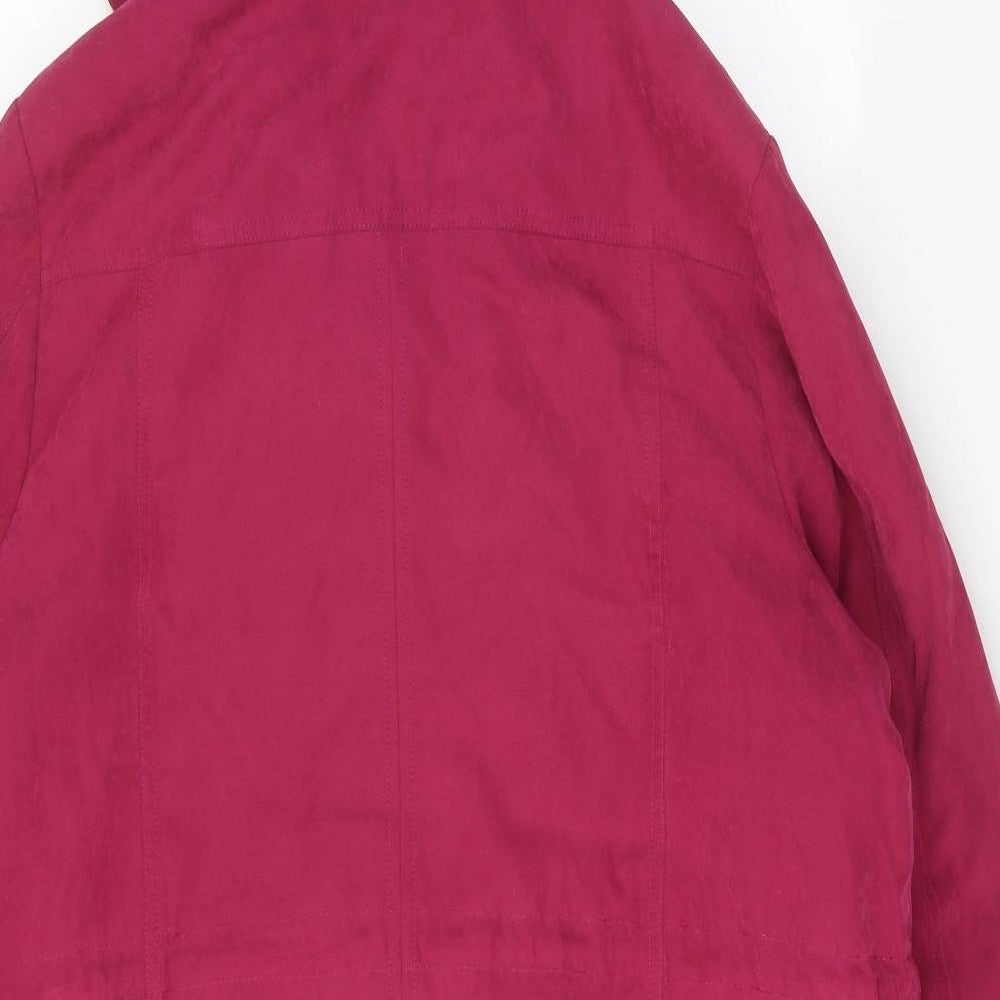 JBC Collection Womens Purple Parka Coat Size 16 Zip