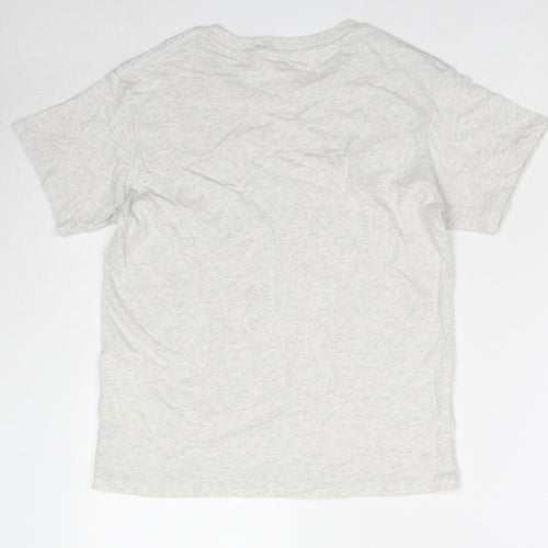 Arket Boys Grey Cotton Basic T-Shirt Size 8-9 Years Round Neck Pullover - Age 8-10 Years