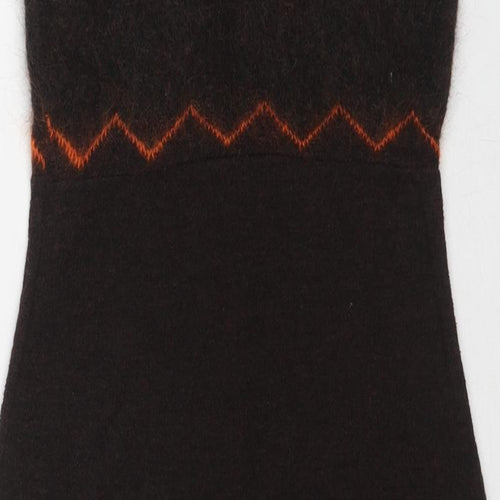 D. EXTERIOR Womens Brown Wool Shift Size S Square Neck Pullover