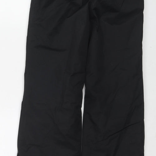 NEVICA Boys Black Polyester Snow Pants Trousers Size 9-10 Years Regular Zip