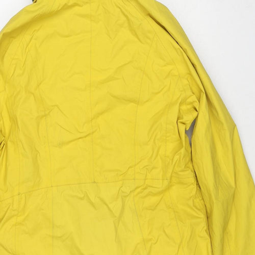 Trespass Womens Yellow Rain Coat Coat Size XL Zip