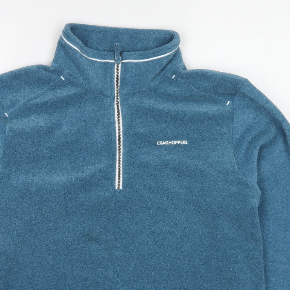 Craghoppers Mens Blue Polyester Henley Sweatshirt Size M