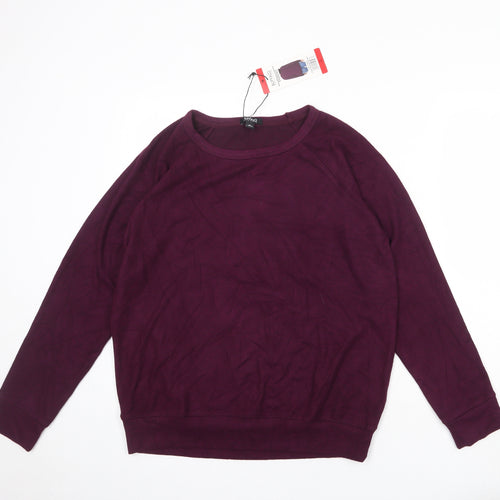 Buffalo Womens Red Viscose Pullover Sweatshirt Size M Pullover