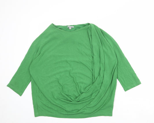 COS Womens Green Viscose Pullover Sweatshirt Size M Pullover