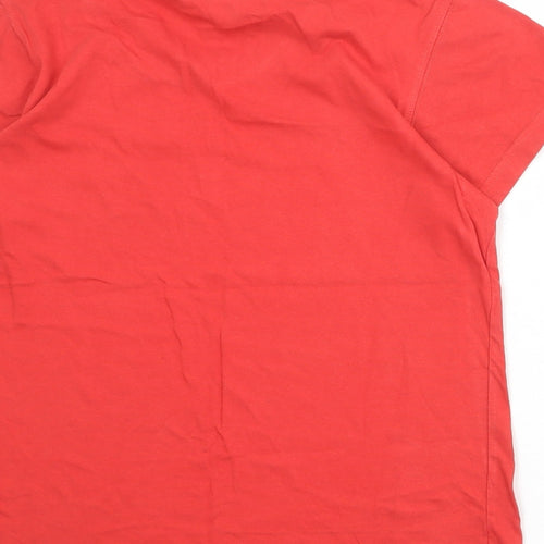 TEAM GB Womens Red 100% Cotton Basic T-Shirt Size S Round Neck - Olympics Team GB