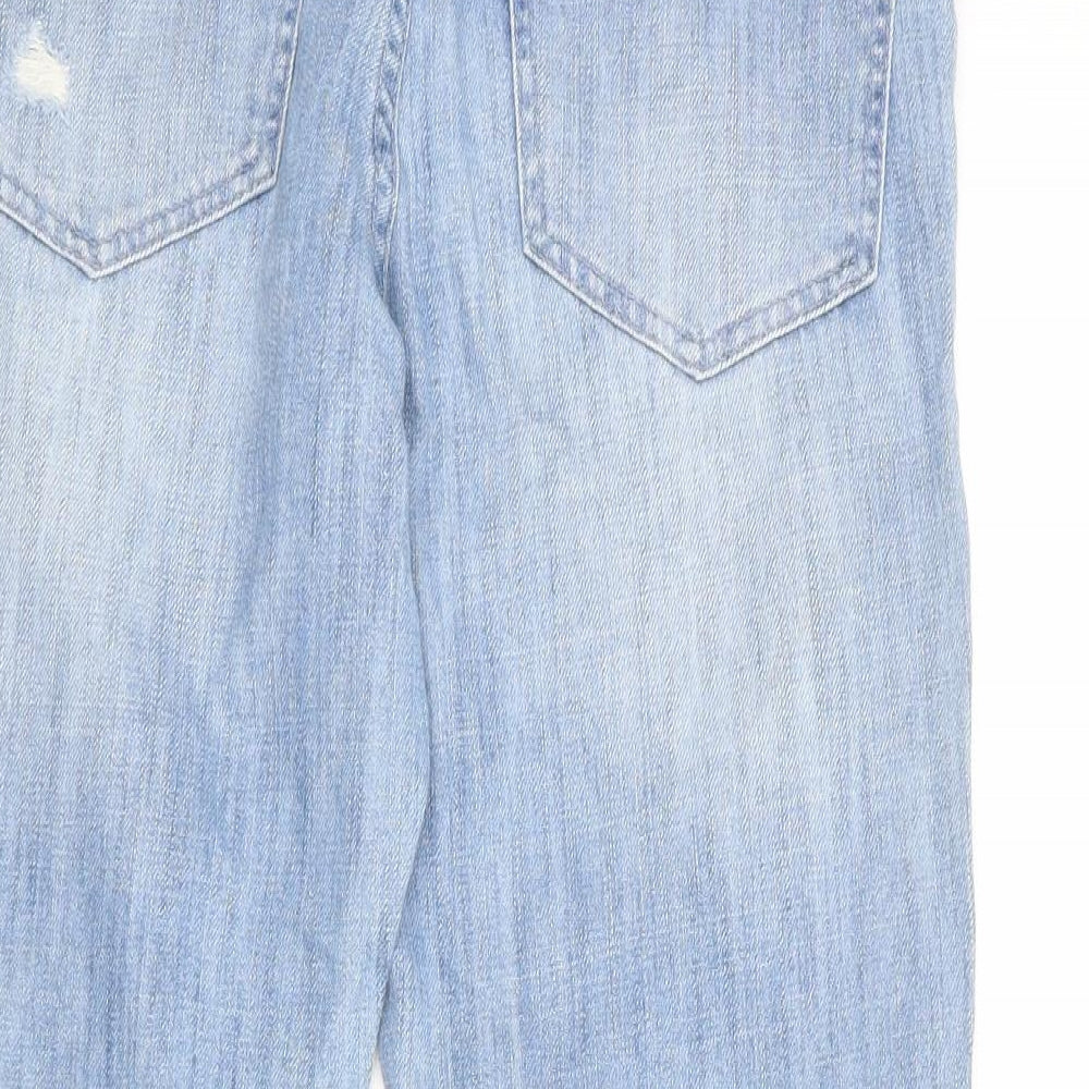 Amazing Woman Womens Blue Cotton Straight Jeans Size 10 Regular Zip