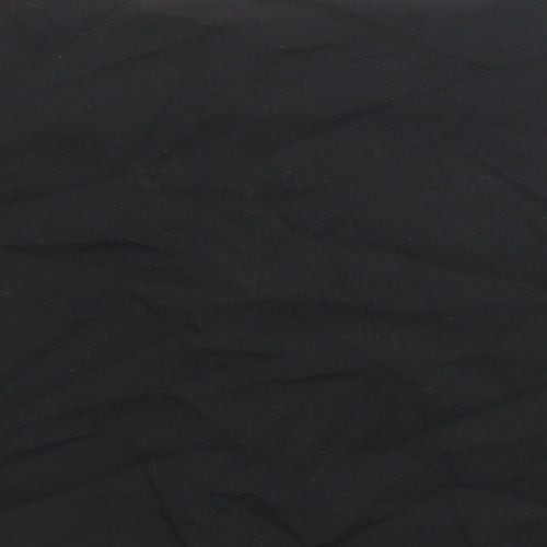 Monki Womens Black Polyester A-Line Skirt Size 10 Zip
