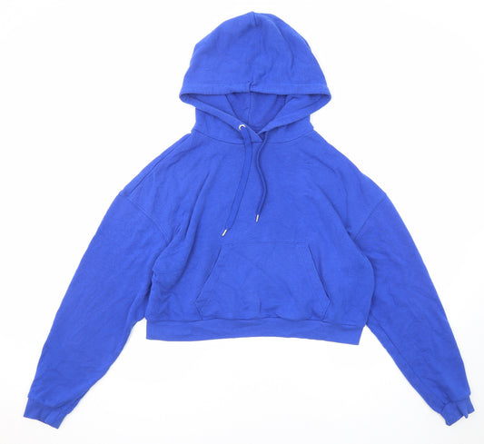 Divided by H&M Womens Blue Cotton Pullover Hoodie Size S Pullover