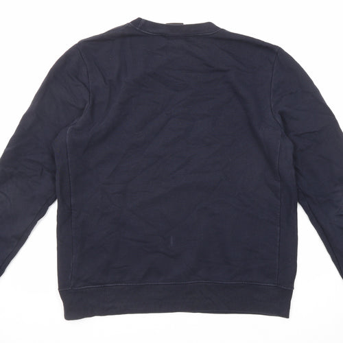 Paul Smith Mens Blue Cotton Pullover Sweatshirt Size M