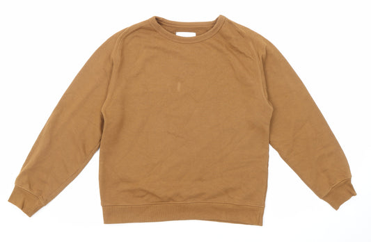 Zara Girls Brown Cotton Pullover Sweatshirt Size 10 Years Pullover