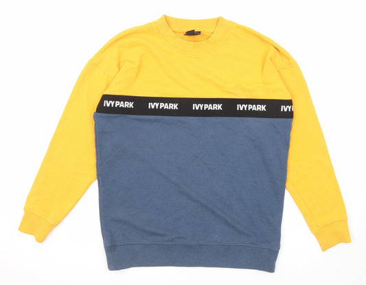 IVY PARK Mens Blue Polyester Pullover Sweatshirt Size XS - Colourblock