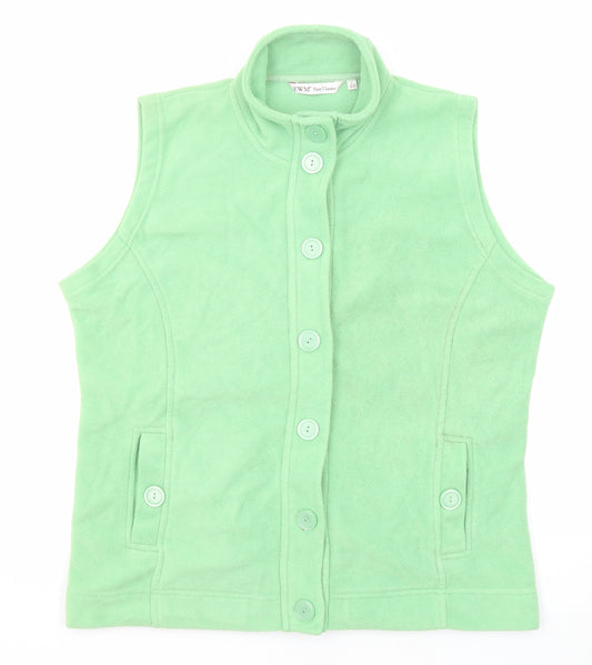 EWM Womens Green Gilet Jacket Size 18 Button - Size 18-20
