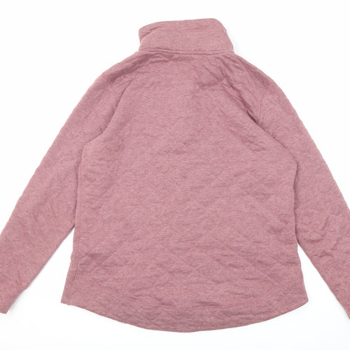 Marmot Womens Purple Polyester Pullover Sweatshirt Size L Snap