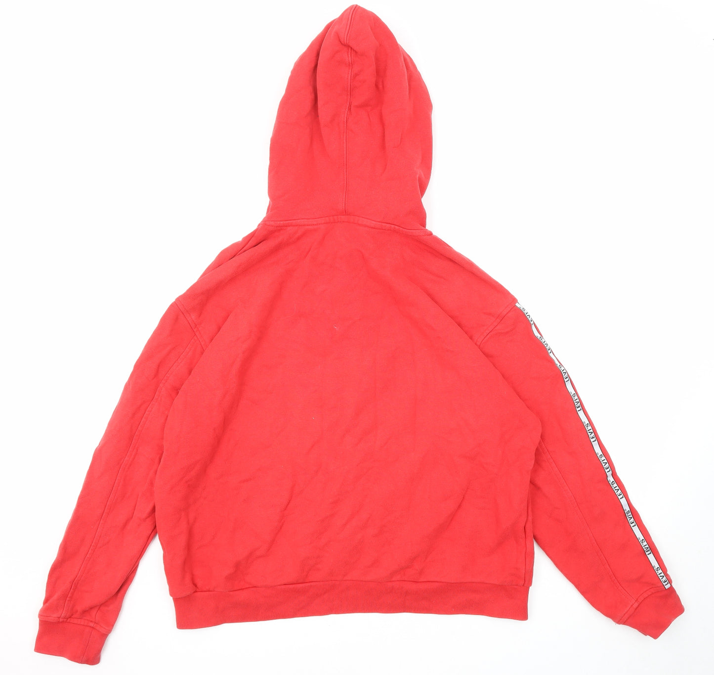 Levi's Womens Red Cotton Pullover Hoodie Size S Pullover
