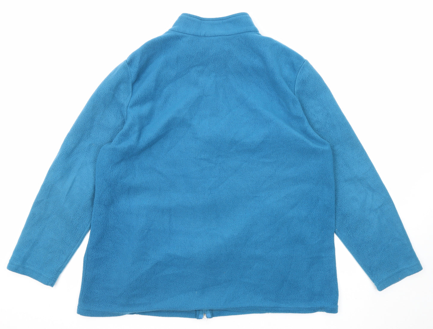 Alison Vallee Womens Blue Jacket Size XL Zip