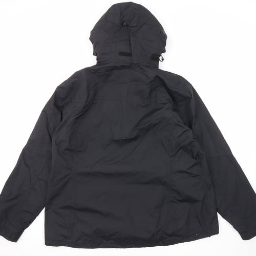 Mountain Warehouse Womens Black Windbreaker Jacket Size 22 Zip