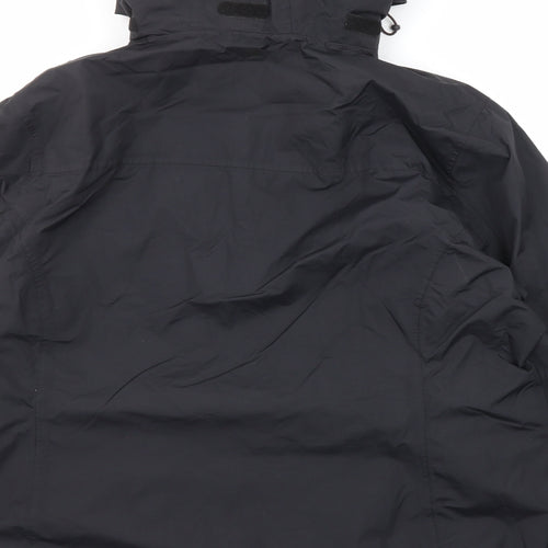 Mountain Warehouse Womens Black Windbreaker Jacket Size 22 Zip