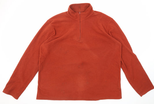 Mountain Warehouse Mens Orange Polyester Pullover Sweatshirt Size 2XL
