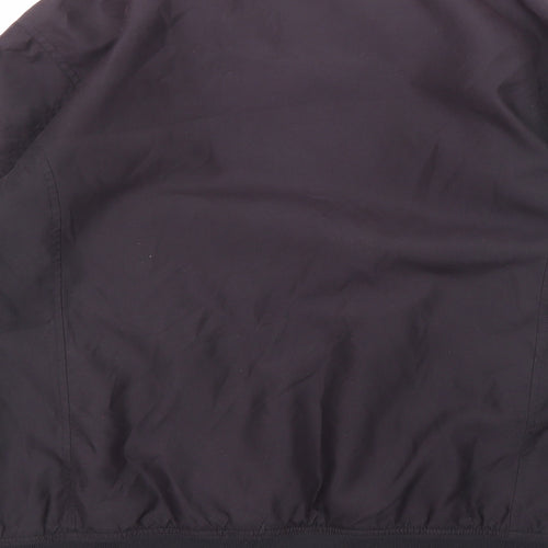 Aspen & Court Mens Black Bomber Jacket Jacket Size M Zip