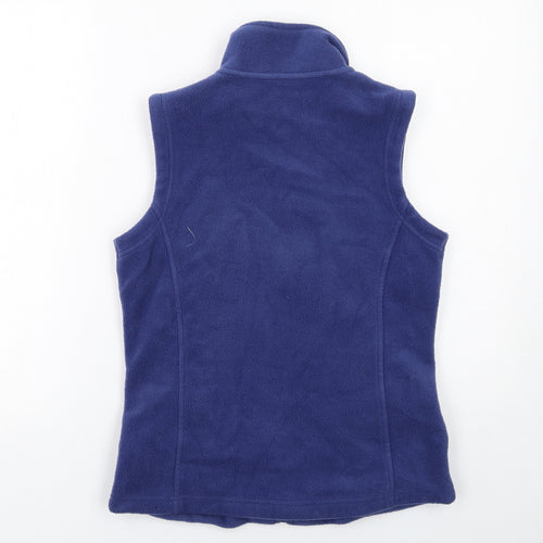 M&Co Womens Blue Gilet Jacket Size S Zip