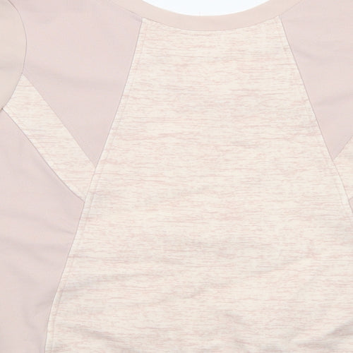 NEXT Womens Pink Geometric Polyester Basic Blouse Size 14 V-Neck