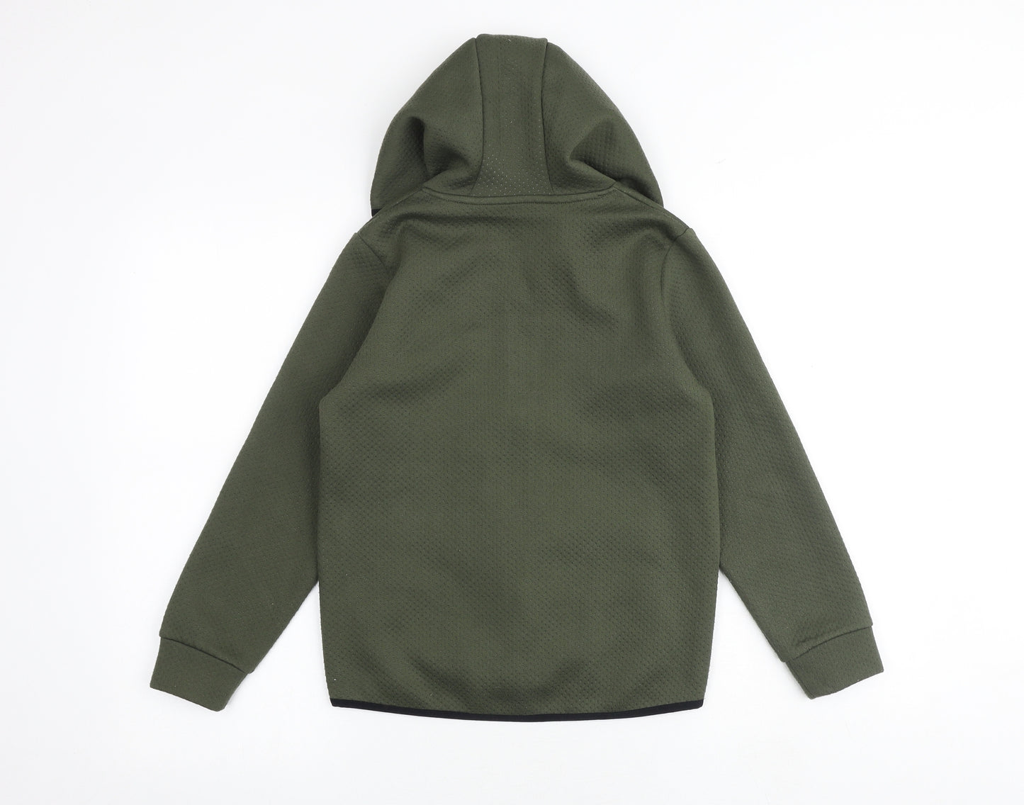 Urban Dept Boys Green Polyester Full Zip Hoodie Size 9 Years Zip