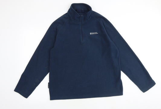 Mountain Warehouse Mens Blue Polyester Pullover Sweatshirt Size L