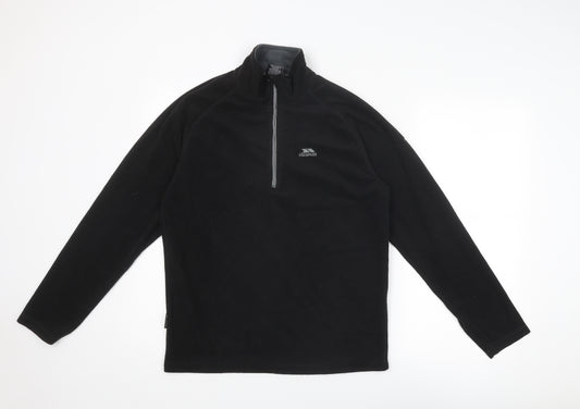 Trespass Mens Black Polyester Pullover Sweatshirt Size M