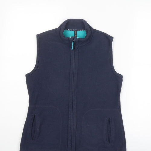 Marks and Spencer Womens Blue Gilet Jacket Size 8 Zip