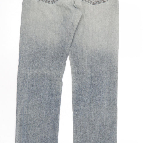 Diesel Mens Blue Cotton Straight Jeans Size 27 in Regular Button