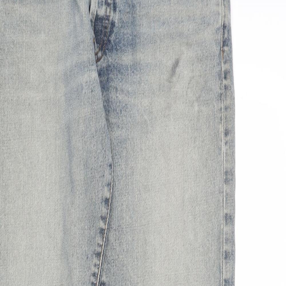 Diesel Mens Blue Cotton Straight Jeans Size 27 in Regular Button