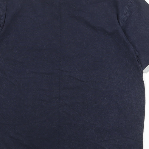 Gap Mens Blue Polyester T-Shirt Size L Round Neck