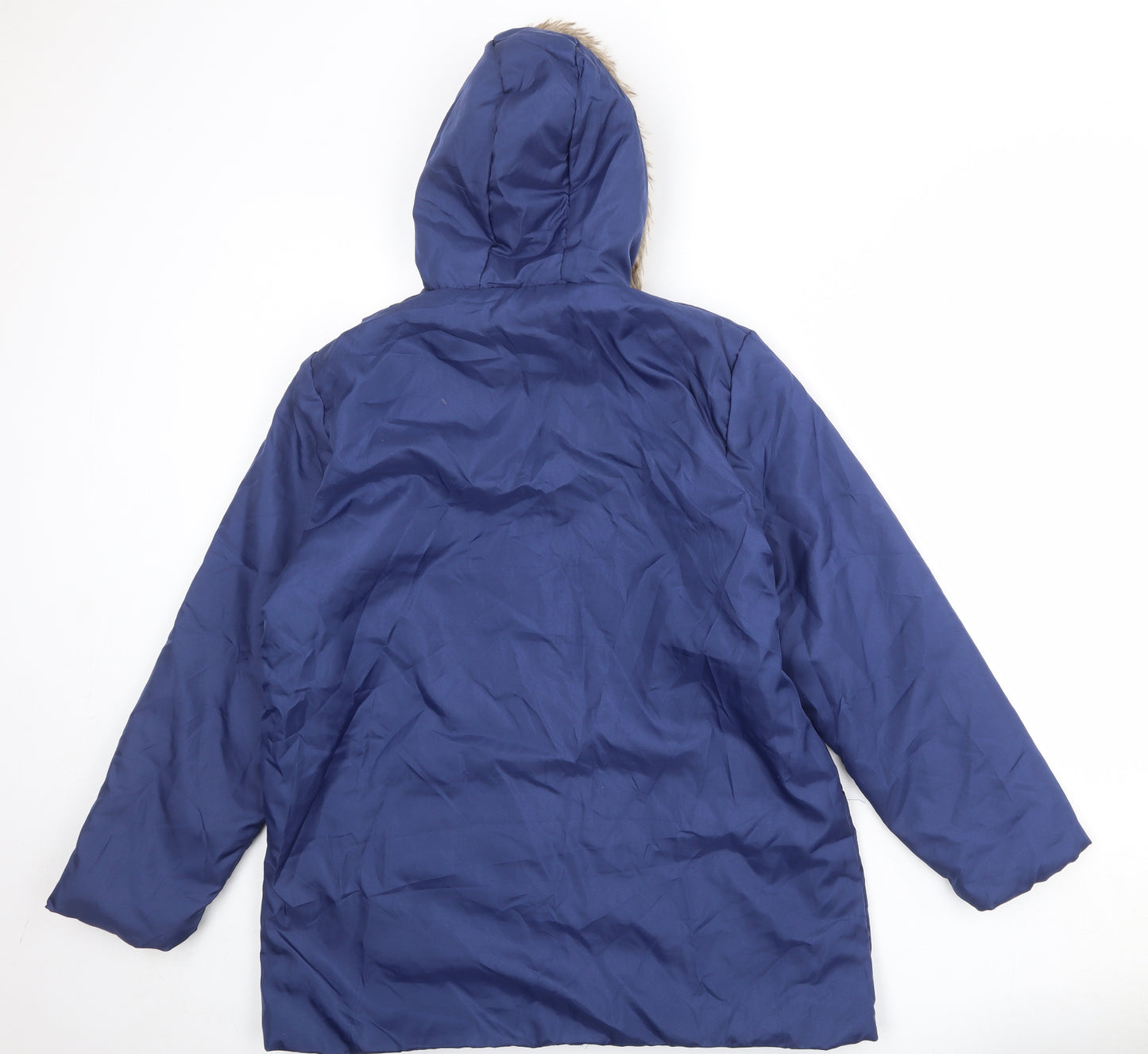 Anne de Lancay Womens Blue Jacket Size M Zip