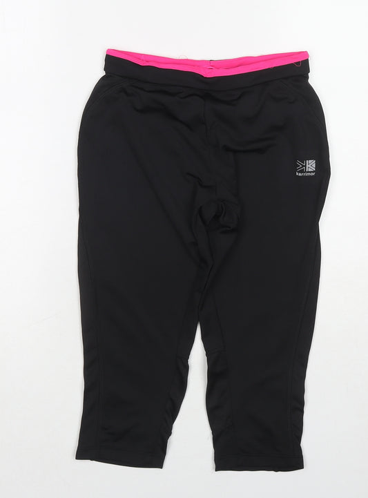 Karrimor Womens Black Polyester Compression Shorts Size 10 Regular