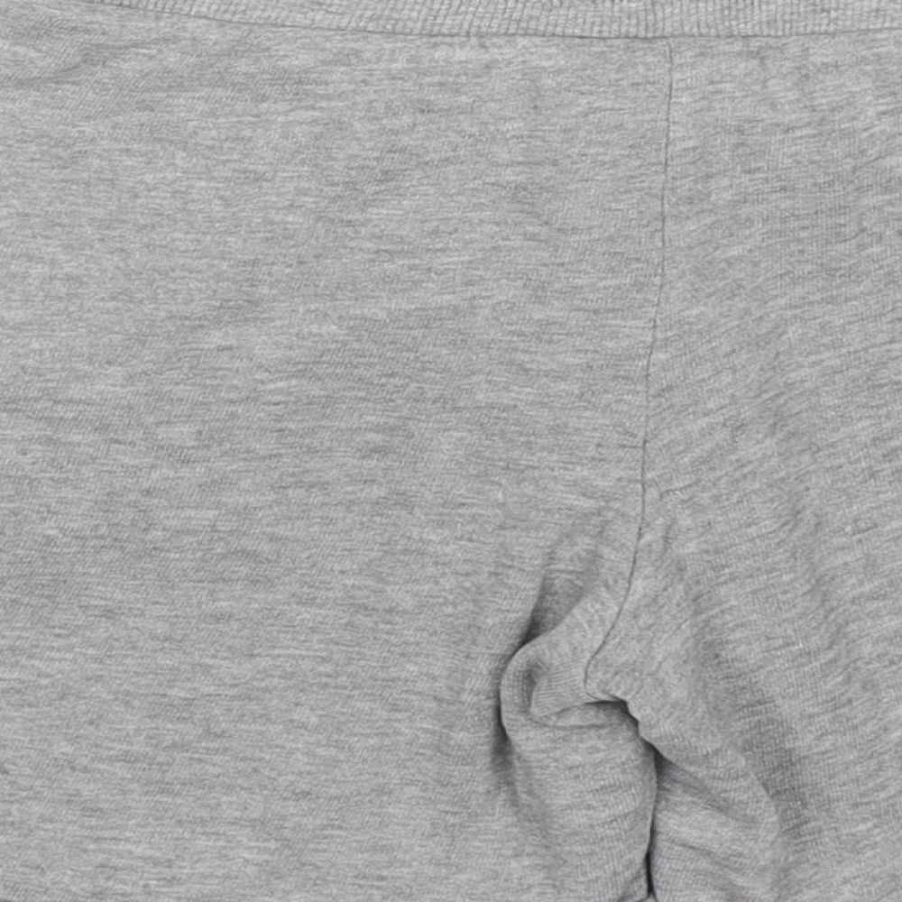 Justice League Boys Grey Cotton Sweat Shorts Size 7-8 Years Regular Drawstring