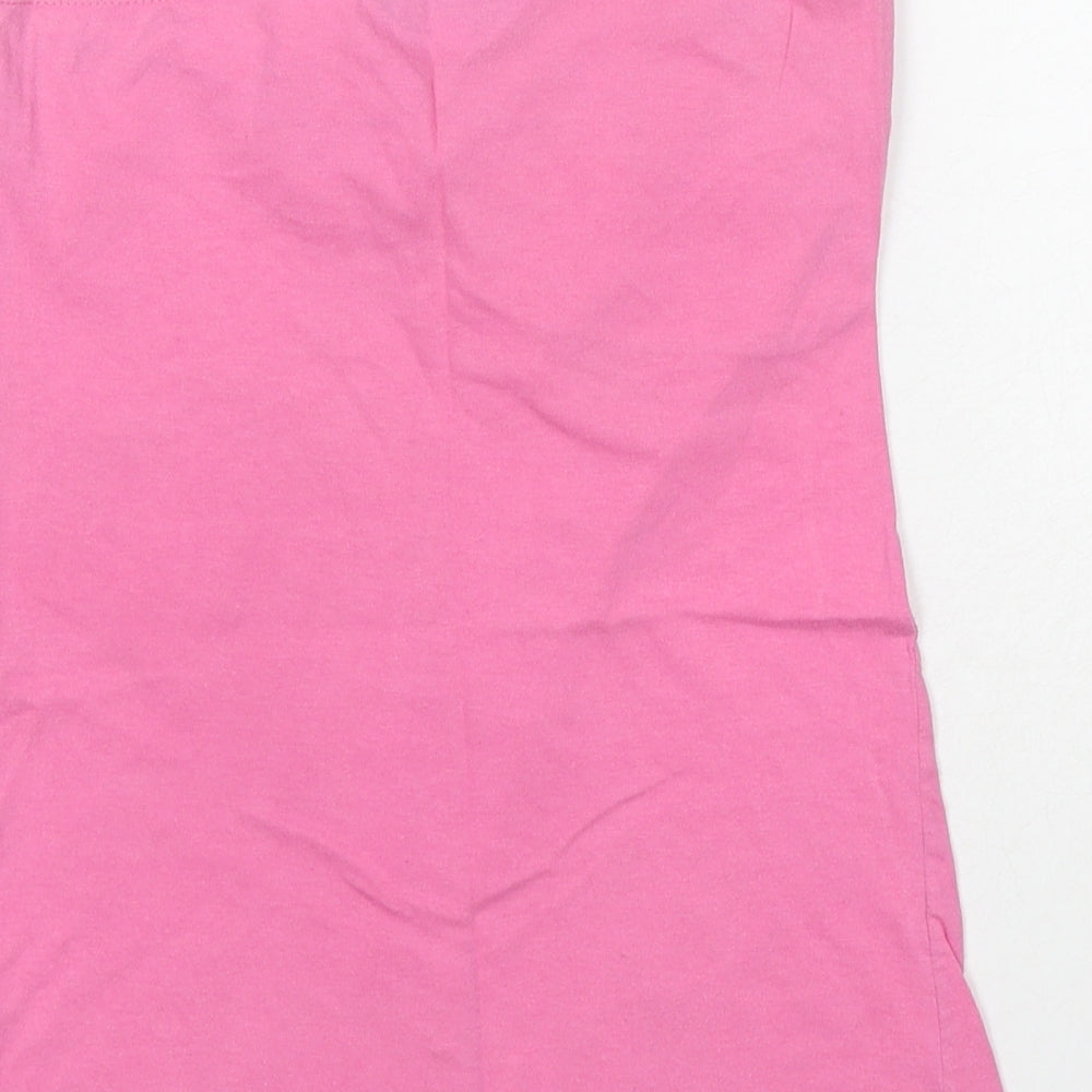Dorothy Perkins Womens Pink Cotton Basic Blouse Size 8 Sweetheart - Strapless