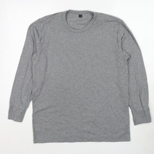 Marks and Spencer Mens Grey Cotton Pullover Sweatshirt Size L