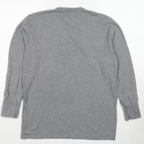 Marks and Spencer Mens Grey Cotton Pullover Sweatshirt Size L
