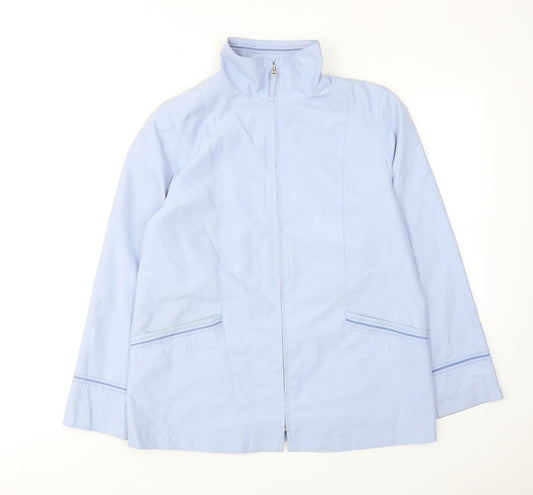 Bonmarché Womens Blue Jacket Size S Zip