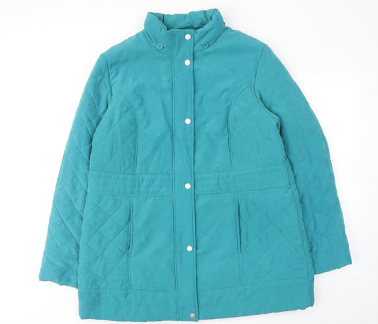 BHS Womens Blue Jacket Size 18 Zip