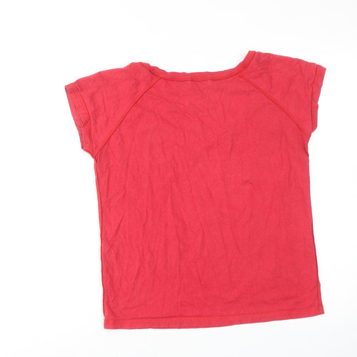 Paul Smith Womens Red Cotton Basic T-Shirt Size M Round Neck - Free as a Bird