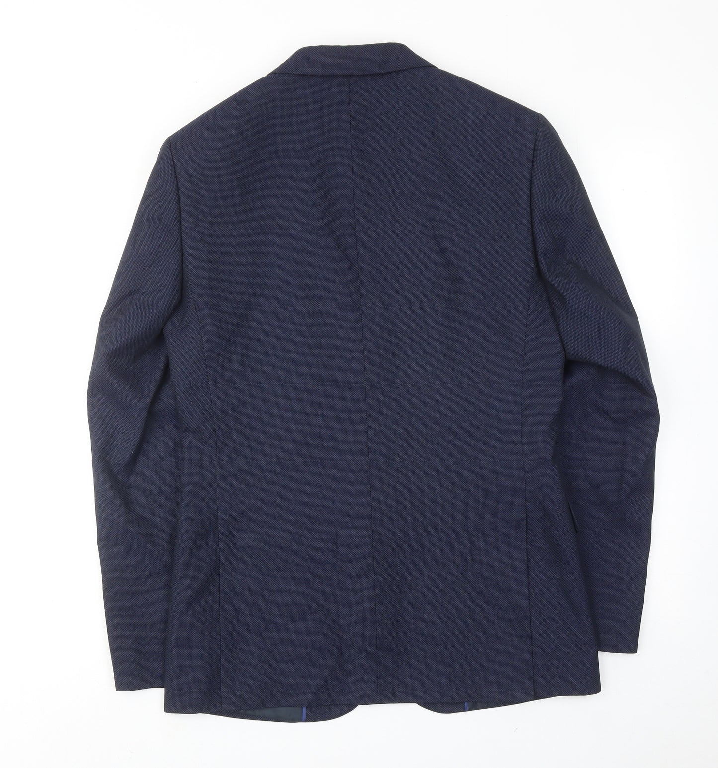 Marks and Spencer Mens Blue Polyester Jacket Suit Jacket Size 36 Regular